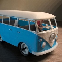 vw caravana Lego amigos caracteres juguetes juegos camioneta hippies 3d print model - Mito3D