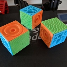 textured puzzle cube toys & games game toy 3dprinted making agdtoys 3d print model - Mito3D