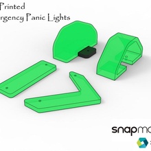 emergency panic lights 3d light printed 3d print model - Mito3D