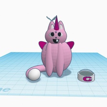 Coco caticorn TinkerCharacters myminifactory tinkercad entrada competencia 3d print model - Mito3D