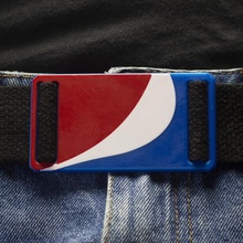belt buckle - pepsi clip cola 3d print model - Mito3D