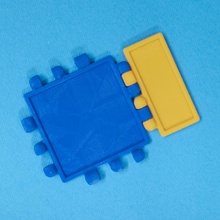 polypanels casquette petit carré bord rectangle languette polypanel 3d print model - Mito3D