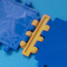 polypanels trimestre retourner petit miroir poly panneau rectangle inverser 3d print model - Mito3D