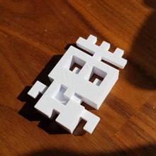 monster pixel 2 toys & games tinkercad tinkercharacters myminifactory 3d print model - Mito3D