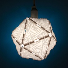 polypanels coral lithophane pendant lamp light shade ikea nightlight night lithopane polypanel 3d print model - Mito3D