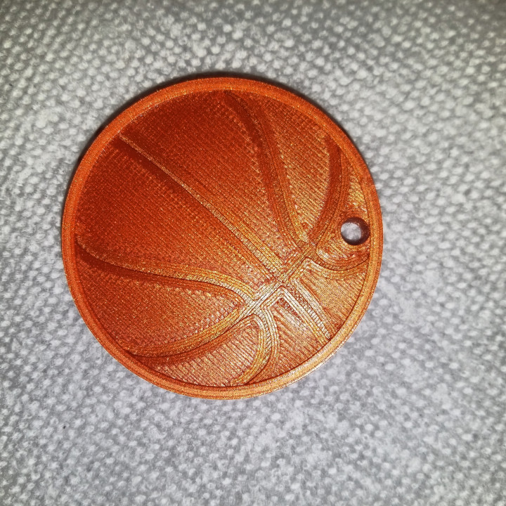pallacanestro ketchain moda Accessori chiave palla cestino catena portachiavi 3D print model - Mito3D