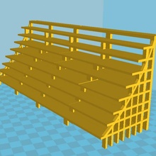 stage stairs 3d print model - Mito3D