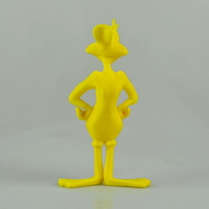 daffy duck fan art animal cartoon children kids television tv looneytunes daffyduck 3D print model - Mito3D