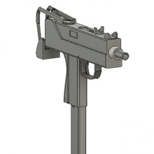 ingram Mac 10 pistolet grandeur nature 3d print model - Mito3D