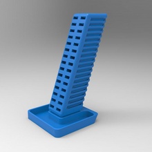 tower storage office stand usb organizer sd card holder organization 3d print model - Mito3D