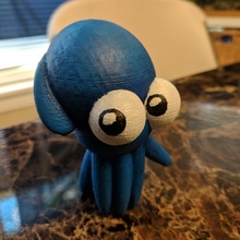 squipsy squid blue tinkercad tinkercharacters bitey 3d print model - Mito3D