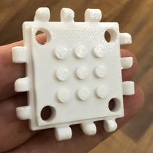 Lego knex kompatibel Polypanel Quadrat Würfel 3d print model - Mito3D