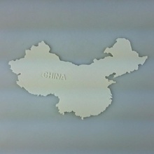 mapa china educación 3d print model - Mito3D