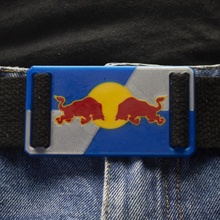 Gürtel Schnalle rot Stier Clip Red Bull 3d print model - Mito3D