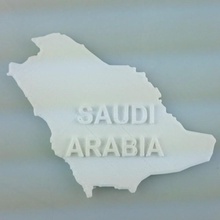 Karte saudi Arabien Bildung 3d print model - Mito3D