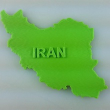 map iran education 3d print model - Mito3D