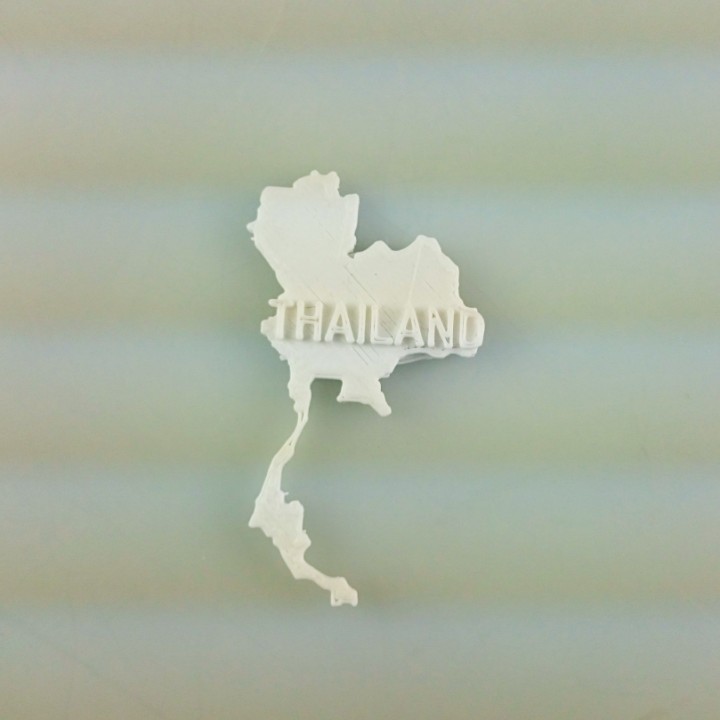 carte thaïlande l'éducation 3D print model - Mito3D