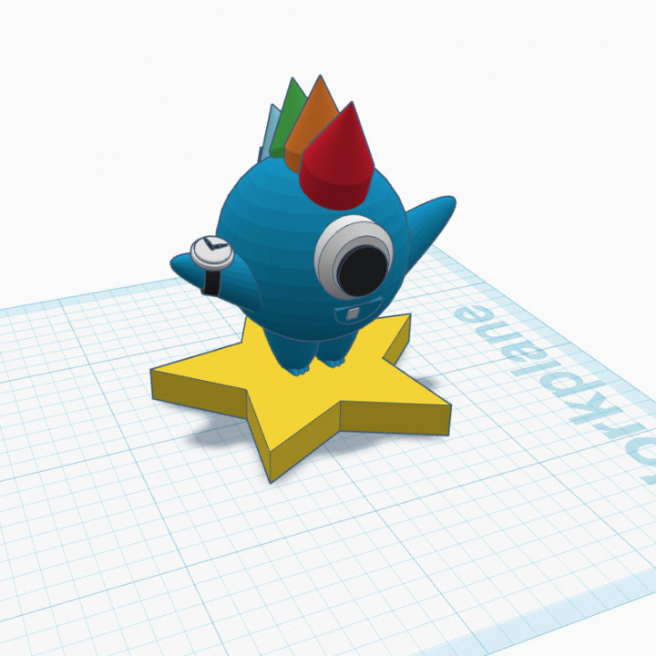 Roberto monstre jouets Jeux tinkercad 3D print model - Mito3D