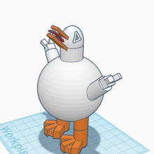vamp Pato juguetes juegos tinkercad 3d print model - Mito3D
