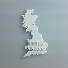 mapa reino unido educação 3d print model - Mito3D