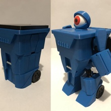 recyclops tinkercharacters toys & games transformer tinkercad theoffice 3d print model - Mito3D