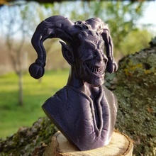 cauchemar pitre ventilateur art sculpter buste figure sculpture personnage 3d print model - Mito3D
