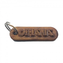 oihana personalized keychain embossed letters customizable llaveros names personalizados nombres 3d print model - Mito3D
