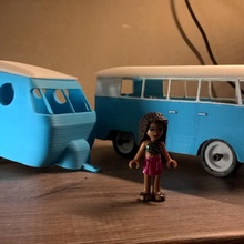 lego friends vw caravan trailer toys & games 3d print model - Mito3D