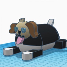 puppy ana laura 5-1 tinkercad tinkercharacters 3d print model - Mito3D