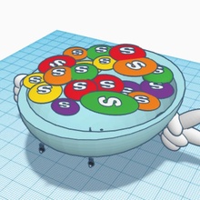 Skittles ciotola claudia 5 1 tinkercad Tinkercharacter 3d print model - Mito3D