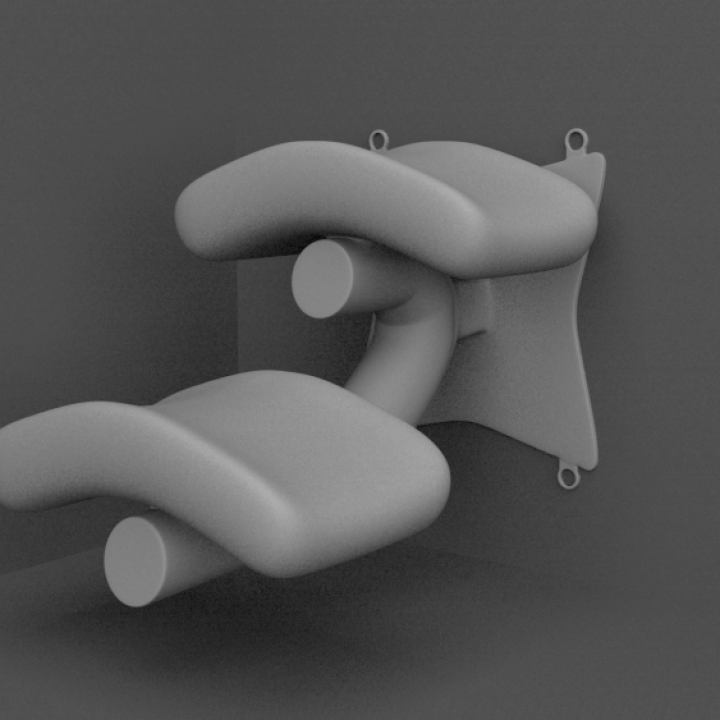szucs wall mounted headphone stand ltt 3D print model - Mito3D