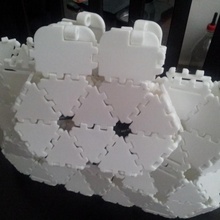 polipaneles triángulo espacio juguetes juegos polipanel 3d print model - Mito3D