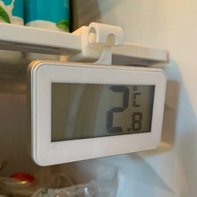fridge thermometer shelf clip & garden refrigerator 3d print model - Mito3D