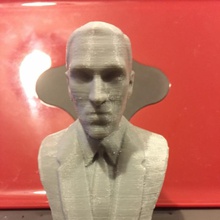 hp lovecraft busto fan art highdetail escultura hplovecraft 3d print model - Mito3D