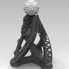 pilar trofeo jardín 3d print model - Mito3D