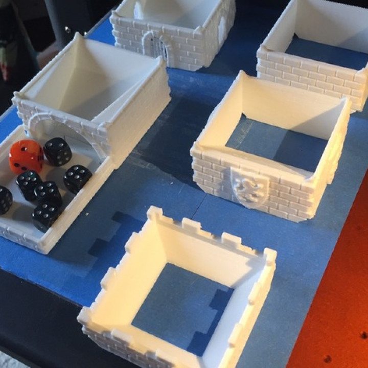 torre modular castillo mesa 3D print model - Mito3D