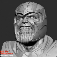 Thanos fracasso vingadores jogo ventilador arte 3d impressão maravilha sci fi 3dprint universo 3d print model - Mito3D