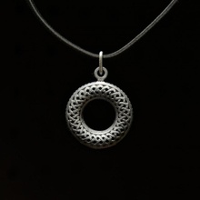 eternal knot pendant art clothing jewellery math necklace silver style celtic sla jewelry resin dlp torus lcd precious knotwork 3d print model - Mito3D