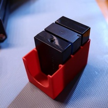 canon lp e12 batería caso funda 1 4 ranuras artilugio electrónica cámara soporte ef eos m50 3d print model - Mito3D