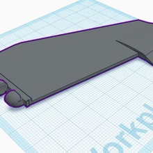 polypanels plane wing - rhs jet cosmetic 3d print model - Mito3D