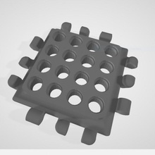 lego technic polipanel adaptador flexible pista marmol competencia Lego legocompatible 3d print model - Mito3D