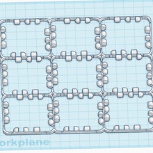 Polypanels tic tac Zehe Spiel Rahmen 3d print model - Mito3D