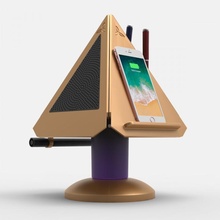 prism - smart desk assitant & garden cool gadget spinning unique open pyramid triangle rotate customize crafts assistant trinity source discord p7 p8 custmoizable 3d print model - Mito3D