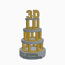multi tier trophée 3d print model - Mito3D