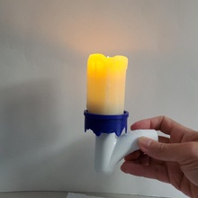 candelabra - candle holder halloween prop & garden 3d print model - Mito3D