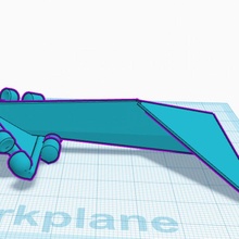polipaneles avión ala cola 3d print model - Mito3D
