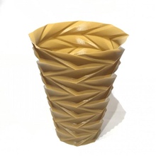 zigzag vase v1 & garden art office pot bin hope 3d print model - Mito3D