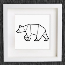 cuadro oso jardín imagen casa hogar cuadro 3d print model - Mito3D