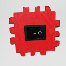 polypanels quadrado interruptor painel brinquedos jogos 3d print model - Mito3D
