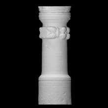 calcaire cippus olympianos analyse sculpture monument stèle funéraire grave marker Chypre 3d print model - Mito3D